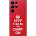 Keep Calm and Carry On Galaxy S25 Ultra Skin