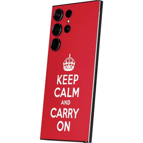 Keep Calm and Carry On Galaxy S25 Ultra Skin