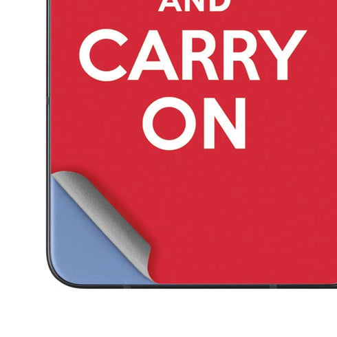 Keep Calm and Carry On Galaxy Z Fold5 5G Skin