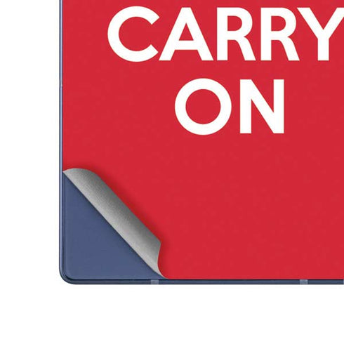 Keep Calm and Carry On Galaxy Z Fold6 Skin