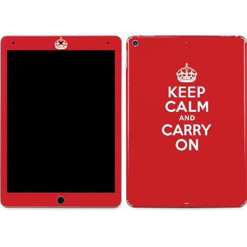 Keep Calm and Carry On iPad Skins