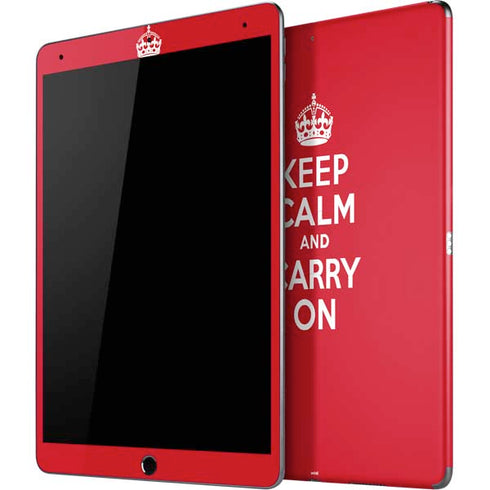 Keep Calm and Carry On iPad Skins