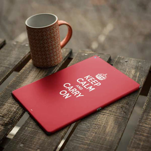 Keep Calm and Carry On iPad Skins