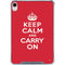 Keep Calm and Carry On iPad 11th Gen (2025) Clear Case