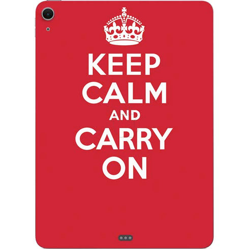 Keep Calm and Carry On Apple iPad Air Skin