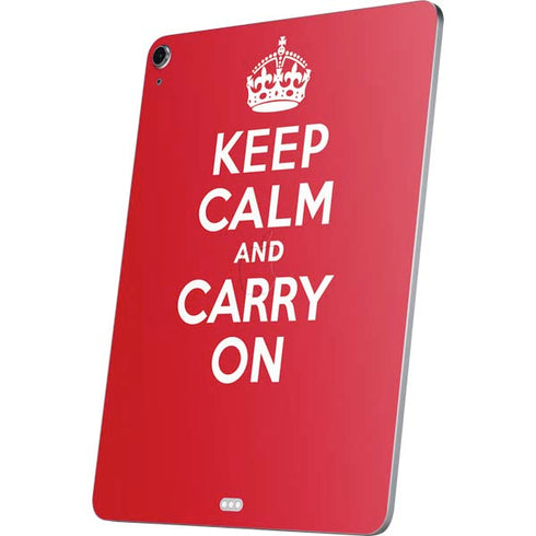 Keep Calm and Carry On Apple iPad Air Skin