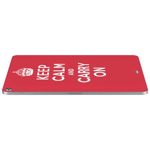 Keep Calm and Carry On Apple iPad Air Skin