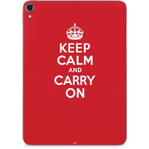 Keep Calm and Carry On Apple iPad Pro Skin