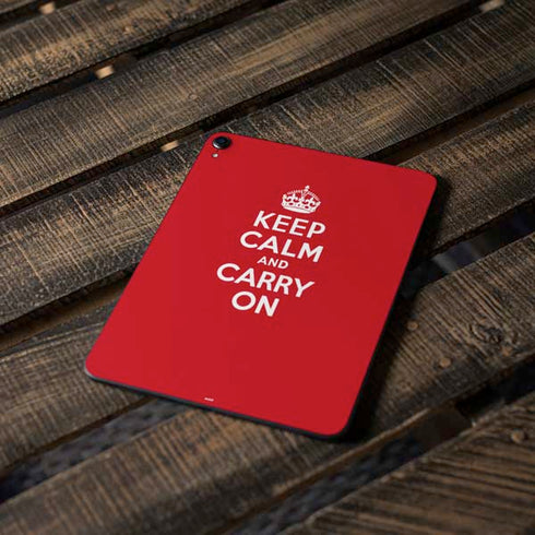 Keep Calm and Carry On Apple iPad Pro Skin