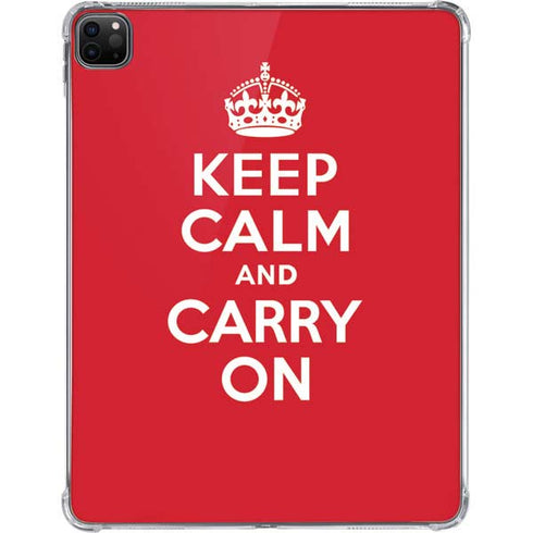 Keep Calm and Carry On iPad Pro 11in (2024) Clear Case