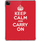 Keep Calm and Carry On iPad Pro 11in (2024) Clear Case
