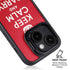 Keep Calm and Carry On iPhone 14 Plus Kickstand Case