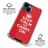 Keep Calm and Carry On iPhone 15 Clear Case