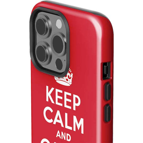Keep Calm and Carry On iPhone 15 Pro Impact Case
