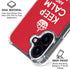 Keep Calm and Carry On iPhone 16 Clear Case