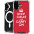 Keep Calm and Carry On iPhone 16 MagSafe Case