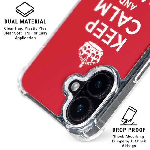 Keep Calm and Carry On iPhone 16 MagSafe Case