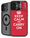 Keep Calm and Carry On iPhone 16 Plus Kickstand Case