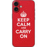 Keep Calm and Carry On iPhone 16 Plus Skin