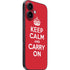 Keep Calm and Carry On iPhone 16 Plus Skin