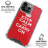Keep Calm and Carry On iPhone 16 Pro Max Clear Case