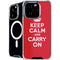 Keep Calm and Carry On iPhone 16 Pro Max MagSafe Case