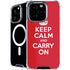 Keep Calm and Carry On iPhone 16 Pro Max MagSafe Case
