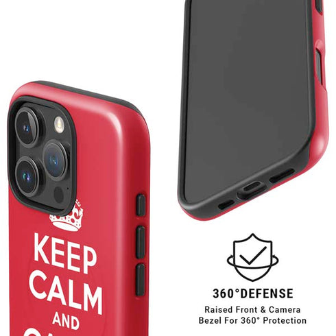 Keep Calm and Carry On iPhone 16 Pro Max Magsafe Impact Case
