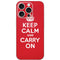 Keep Calm and Carry On iPhone 16 Pro Skin