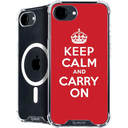 Keep Calm and Carry On iPhone 16e MagSafe Case