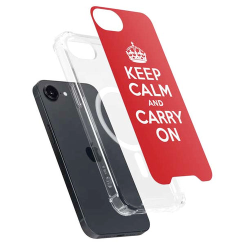 Keep Calm and Carry On iPhone 16e MagSafe Case