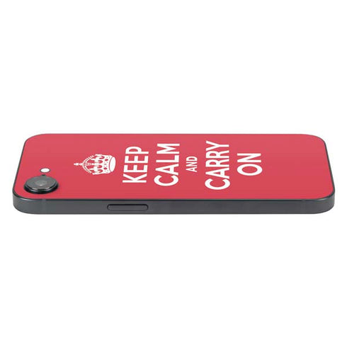 Keep Calm and Carry On iPhone 16e Skin