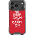 Keep Calm and Carry On iPhone 18 Pro Clear Case