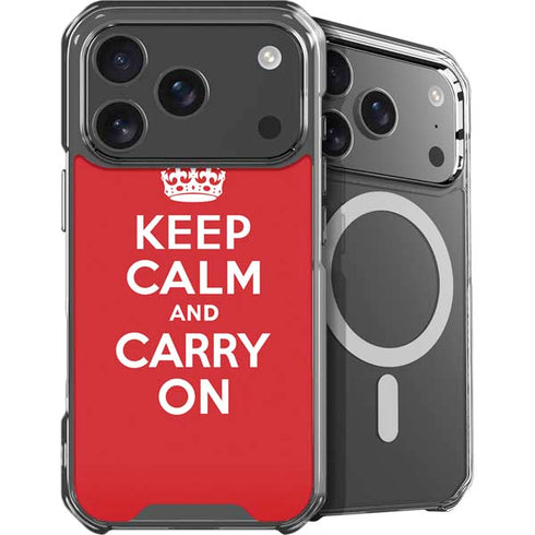 Keep Calm and Carry On iPhone 18 Pro MagSafe Case