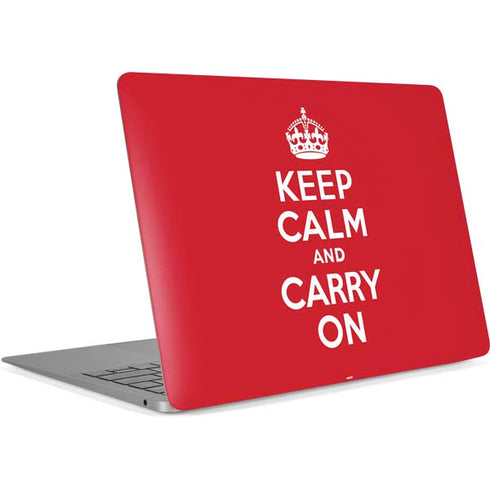 Keep Calm and Carry On Apple MacBook Air Skin