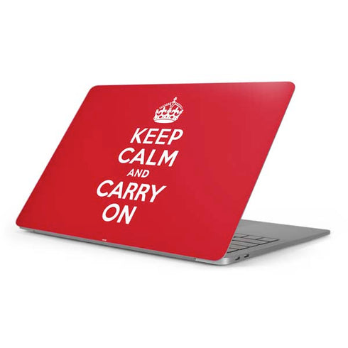 Keep Calm and Carry On Apple MacBook Pro 16-inch Skin