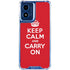 Keep Calm and Carry On Moto G Play 4G (2024) Clear Case