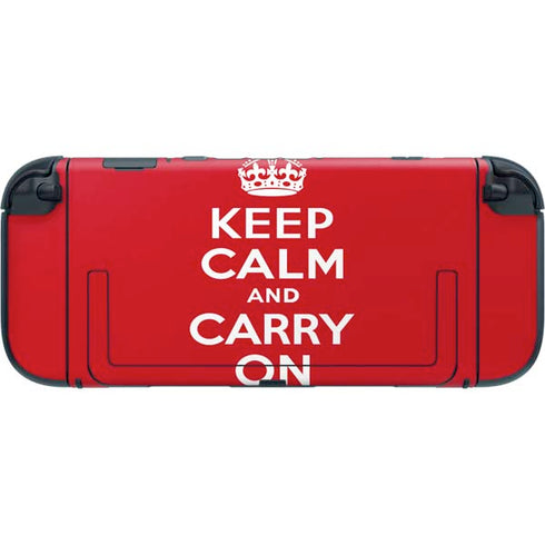 Keep Calm and Carry On Nintendo Switch 2 (2025) with Joy-Con Skin