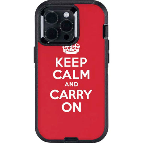 Keep Calm and Carry On Otterbox Defender iPhone Skin