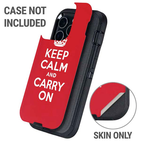 Keep Calm and Carry On Otterbox Defender iPhone Skin