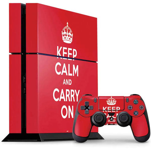 Keep Calm and Carry On PlayStation PS4 Skins