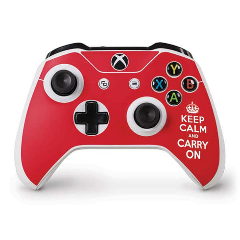 Keep Calm and Carry On Xbox One S Controller Skin