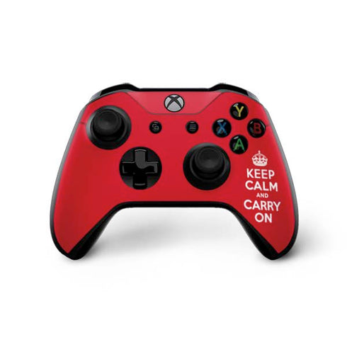 Keep Calm and Carry On Xbox One X Controller Skin