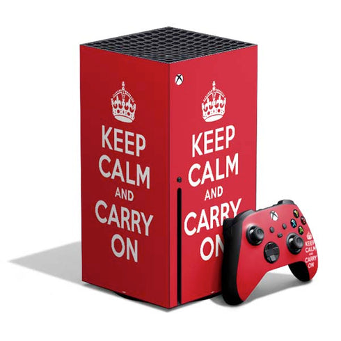 Keep Calm and Carry On Xbox Series X Skins