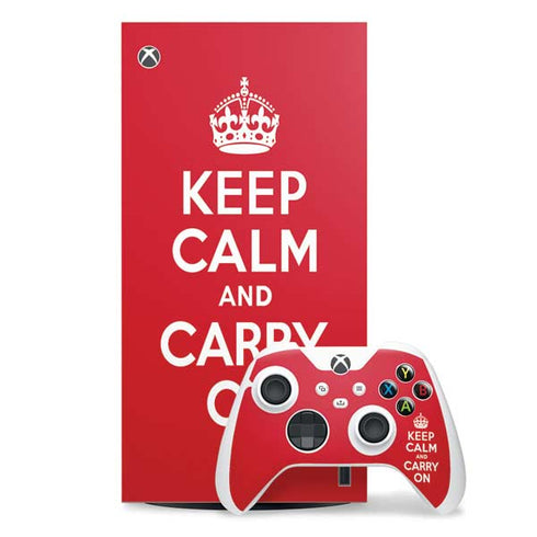 Keep Calm and Carry On Xbox Series X Skins