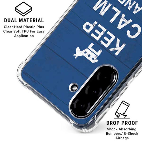 Keep Calm And Vote Left Galaxy A36 5G Clear Case