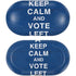 Keep Calm And Vote Left Galaxy Buds Plus Skin