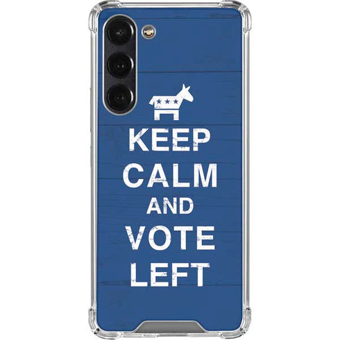 Keep Calm And Vote Left Galaxy S24 FE Clear Case