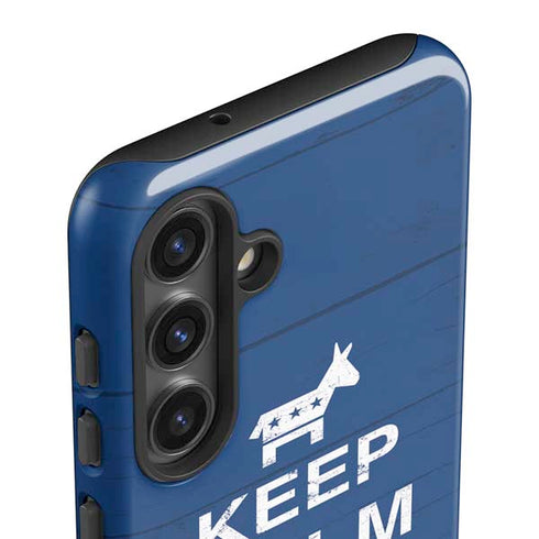 Keep Calm And Vote Left Galaxy S25 Impact Case
