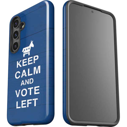 Keep Calm And Vote Left Galaxy S25 Impact Case